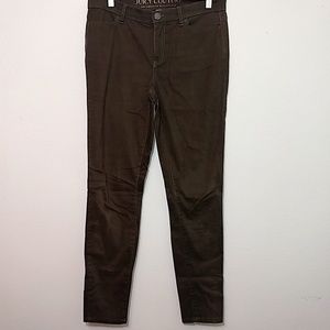 Juicy Couture High Rise Olive Green Skinny Pants 6